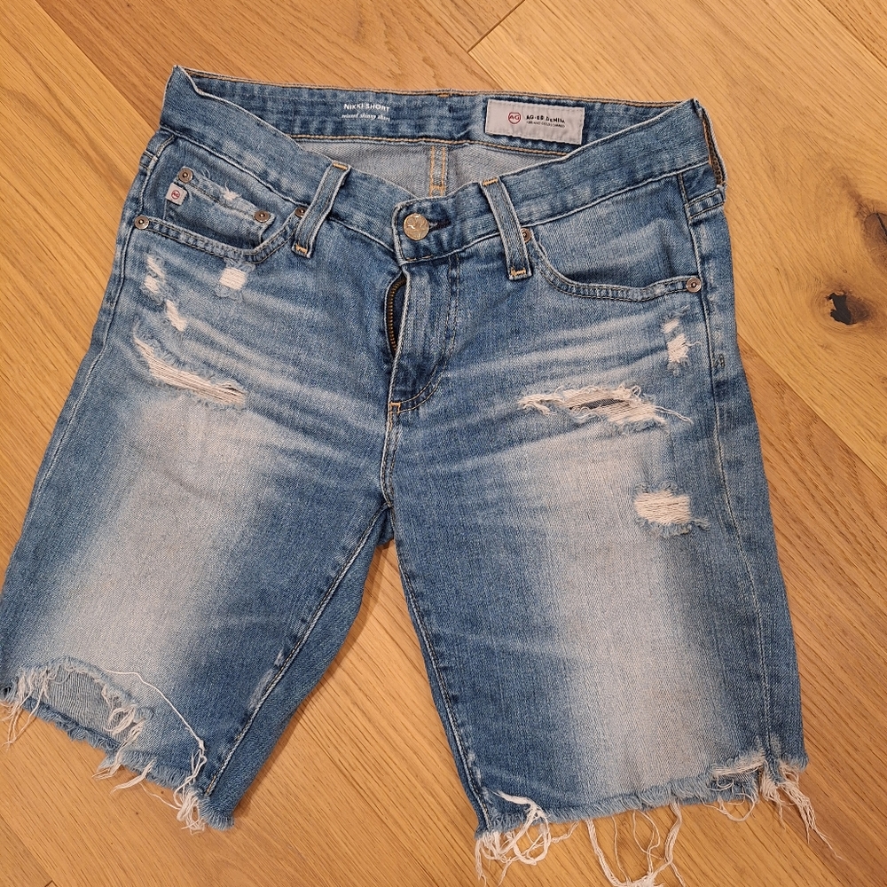 Ag jeans shorts with rips